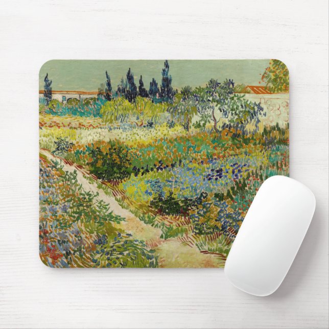 Alfombrilla De Ratón Jardín de Arles | Vincent Van Gogh (Con ratón)
