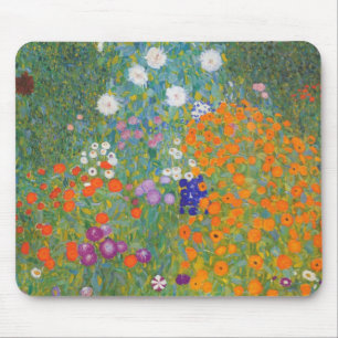 Alfombrilla De Ratón Jardín de flores (Gustav Klimt)