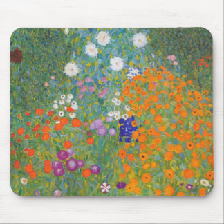Alfombrilla De Ratón Jardín de flores (Gustav Klimt)