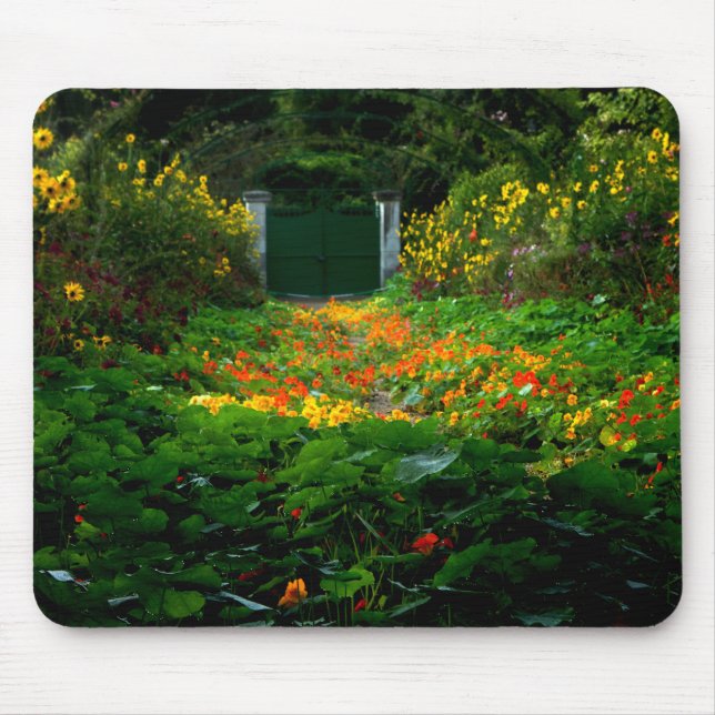 Alfombrilla De Ratón Jardín de Monet, Giverny, Francia en otoño (Frente)