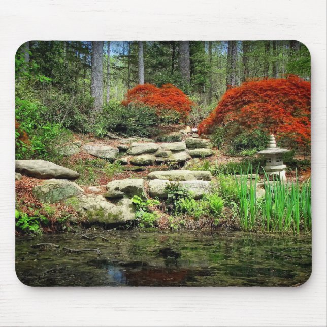 Alfombrilla De Ratón Jardín de piedras japonés Mousepad (Frente)