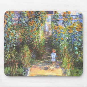 Alfombrilla De Ratón Jardín del artista en Vetheuil - Claude Monet