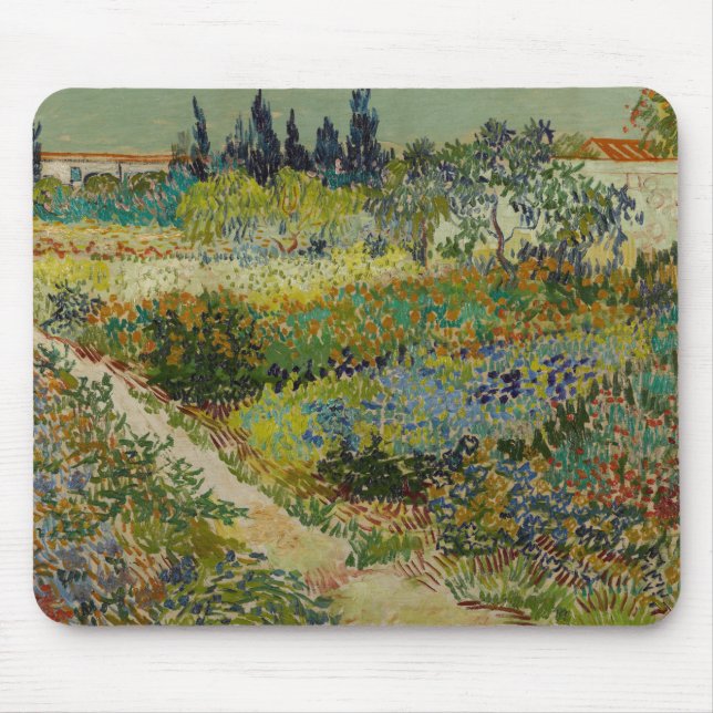 Alfombrilla De Ratón Jardín en Arles por Vincent Van Gogh (Frente)