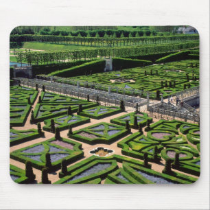 Alfombrilla De Ratón Jardín en Villandry Chateau, Indre-et-Loire,