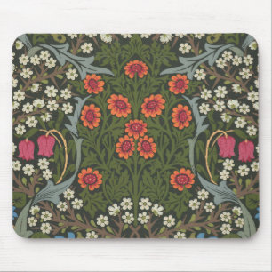 Alfombrilla De Ratón Jardín Flor Clásica de Espino Negro de William Mor