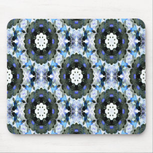 Alfombrilla De Ratón Jardín hecho con encaje azul......