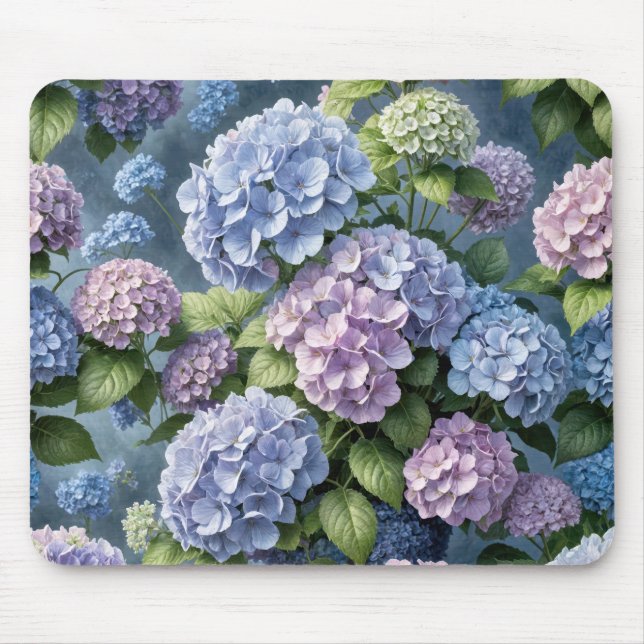 Alfombrilla De Ratón Jardín Hydrangea de Verano (Frente)