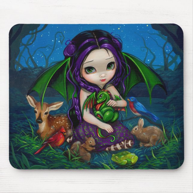 Alfombrilla De Ratón "Jardín III" Mousepad de Dragonling (Frente)