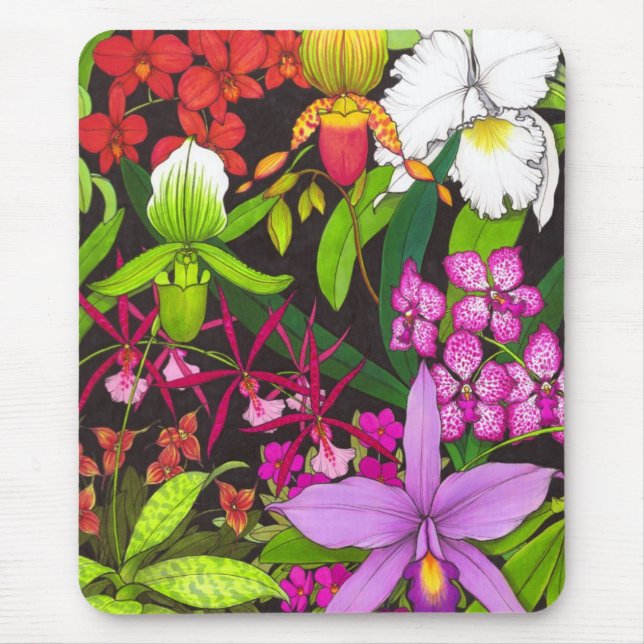 Alfombrilla De Ratón Jardín Mousepad de la orquídea (Frente)