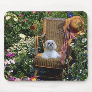 Alfombrilla De Ratón Jardín Mousepad de Shih Tzu