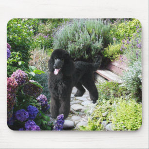 Alfombrilla De Ratón Jardín Mousepad del caniche