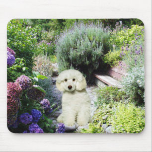 Alfombrilla De Ratón Jardín Mousepad del caniche