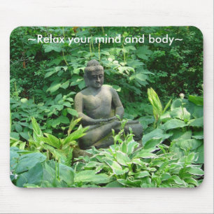 Alfombrilla De Ratón Jardín pacífico Meditating Mousepad de la