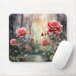 Alfombrilla De Ratón Jardín Rosa