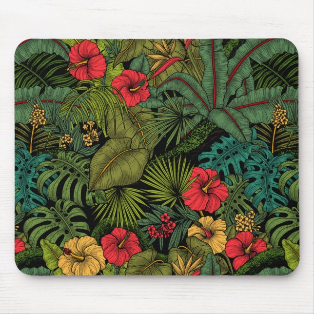 Alfombrilla De Ratón Jardín tropical (Frente)