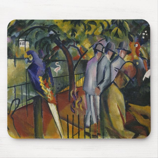 Alfombrilla De Ratón Jardín zoológico I de August Macke el | (Frente)