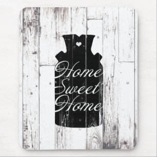 Alfombrilla De Ratón Jarra de Leche de Madera Blanca de Casa de Campo H