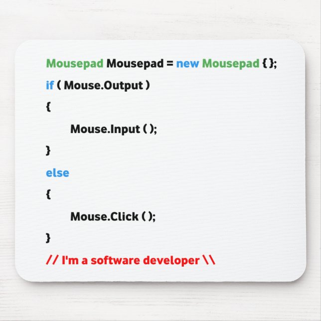 Alfombrilla De Ratón JavaScript Mousepad. Unique(Software Developer) (Frente)