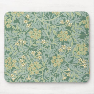 Alfombrilla De Ratón Jazmín amarillo verde por William Morris