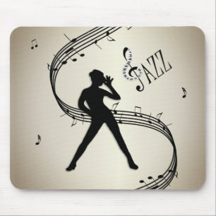 Alfombrilla De Ratón Jazz Dance Golden Music Mouse Pad