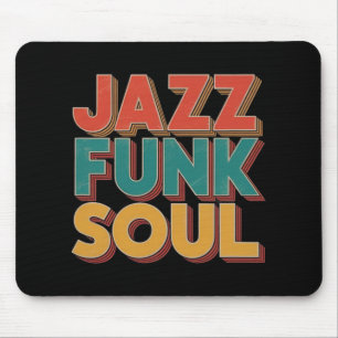 Alfombrilla De Ratón Jazz Funk y Soul - Música Vintage Retro Afro