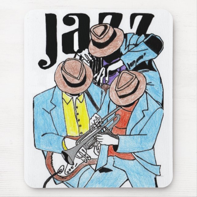 Alfombrilla De Ratón jazz tres (Frente)