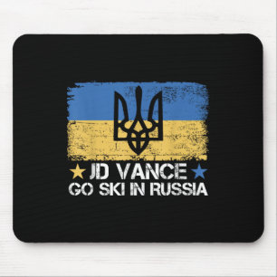 Alfombrilla De Ratón Jd Vance Anda A Esquiar En Rusia Divertido Diciend