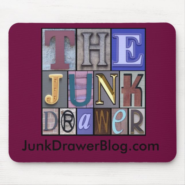 Alfombrilla De Ratón JDLogo, JunkDrawerBlog.com (Frente)