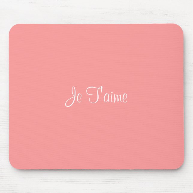 Alfombrilla De Ratón Je T'aime mousepad (Frente)