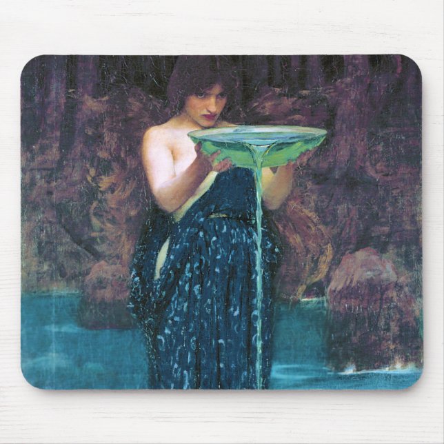 Alfombrilla De Ratón Jealous Circe, John William Waterhouse (Frente)