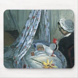 Alfombrilla De Ratón Jean Monet en su cuna por Claude Monet