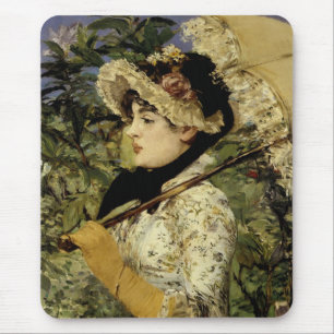 Alfombrilla De Ratón Jeanne: Primavera 1881 por Manet