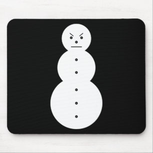 Alfombrilla De Ratón Jeezy Snowman - Hiphop Angry Snowman Jeezy Christm