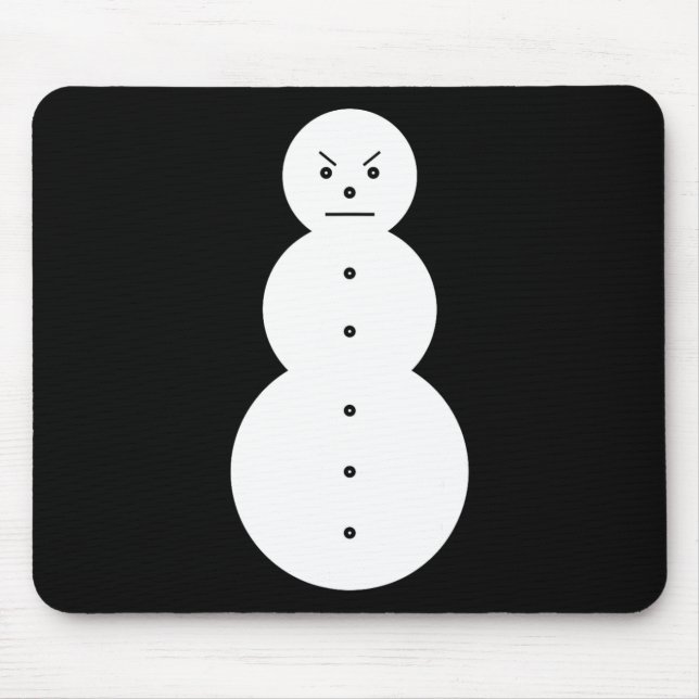 Alfombrilla De Ratón Jeezy Snowman - Hiphop Angry Snowman Jeezy Christm (Frente)