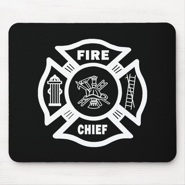 Alfombrilla De Ratón Jefe de bomberos (Frente)