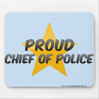 Alfombrilla De Ratón Jefe de policía orgulloso