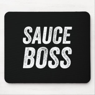 Alfombrilla De Ratón Jefe de Salsa Chef Bbq Cocina Comida Humorística