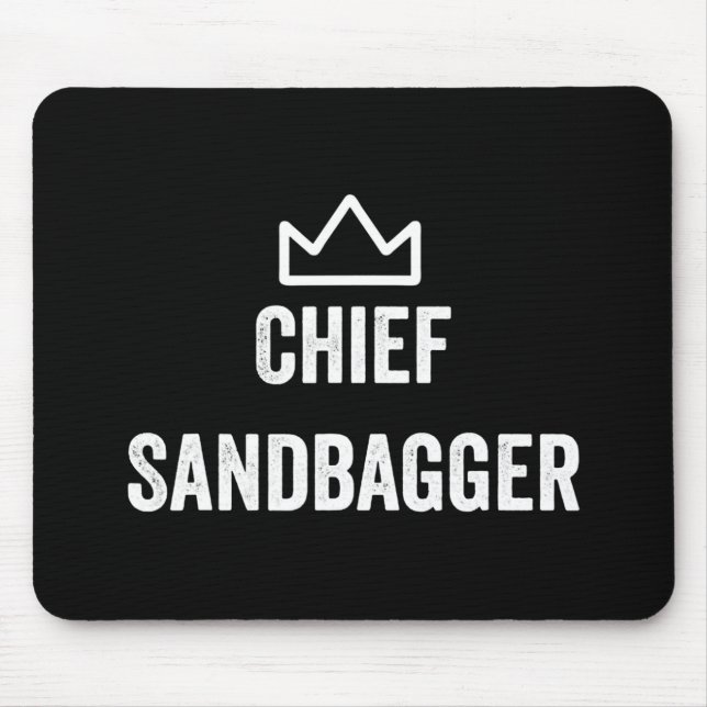 Alfombrilla De Ratón Jefe Sandbagger Golf Meme Bjj Chess Sandbag (Frente)