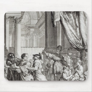 Alfombrilla De Ratón Jehoiada, alto sacerdote de la proclamación de