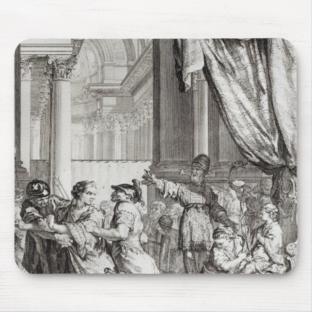 Alfombrilla De Ratón Jehoiada, alto sacerdote de la proclamación de (Frente)