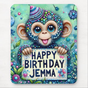 Alfombrilla De Ratón JEMMA ~ BABY CHIMPANZEE ~ Mousepad