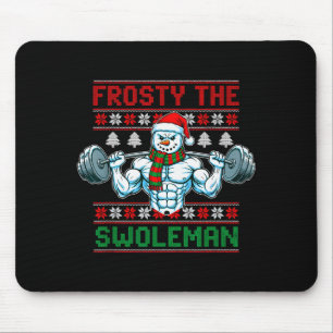 Alfombrilla De Ratón Jersey Feo De Navidad Frosty El Hombre Del Swolema
