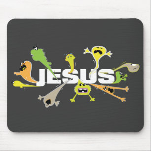 Alfombrilla De Ratón Jesús aterrador