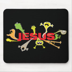 Alfombrilla De Ratón Jesús aterrador
