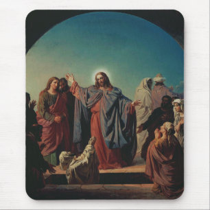 Alfombrilla De Ratón Jesús despierta a Lázaro por Robert Wilhelm Ekman 