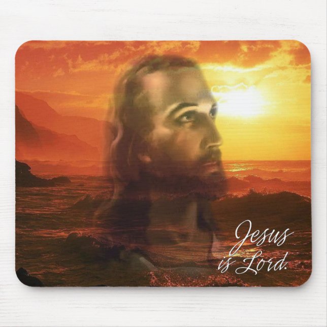 Alfombrilla De Ratón Jesús es el Señor A4 Mousepad (Frente)