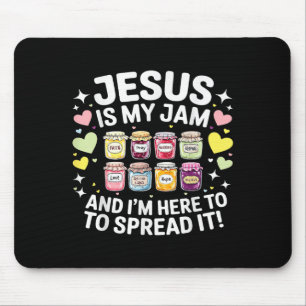 Alfombrilla De Ratón Jesús es mi jam y estoy aquí para difundir Bi cris