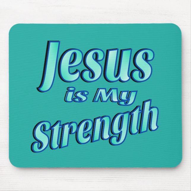 Alfombrilla De Ratón Jesús Es Mi Moneda De La Fuerza (Frente)