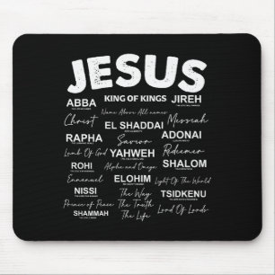 Alfombrilla De Ratón Jesús Es Rey Nombres De Dios Hebreo Jesús Cristian