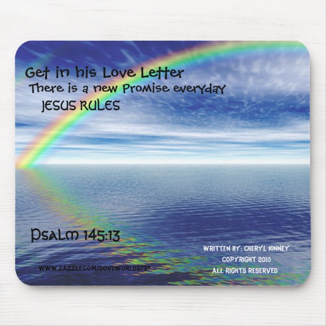 Alfombrilla De Ratón Jesús gobierna Mousepad (Frente)
